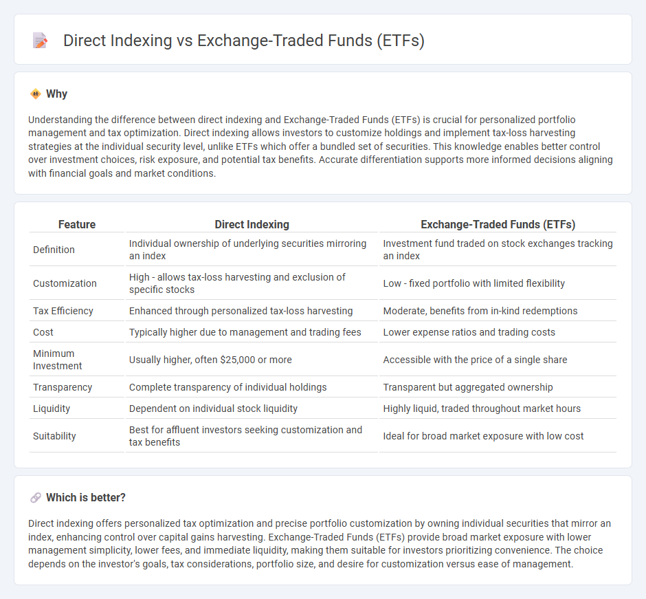 Direct Indexing vs Exchange-Traded Funds (Etfs) in Finance