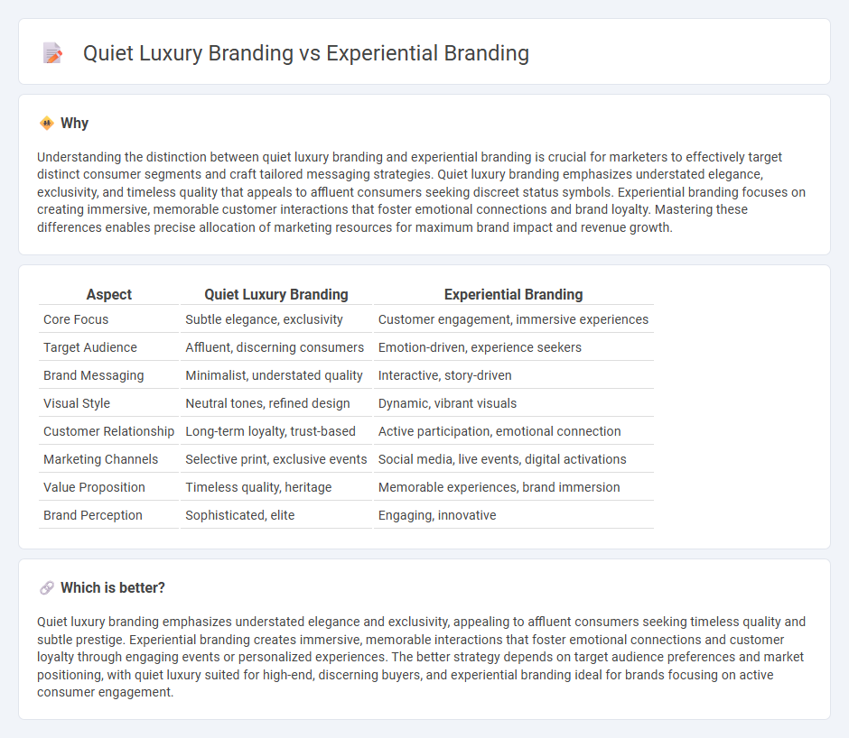 Quiet Luxury Branding vs Experiential Branding in Marketing