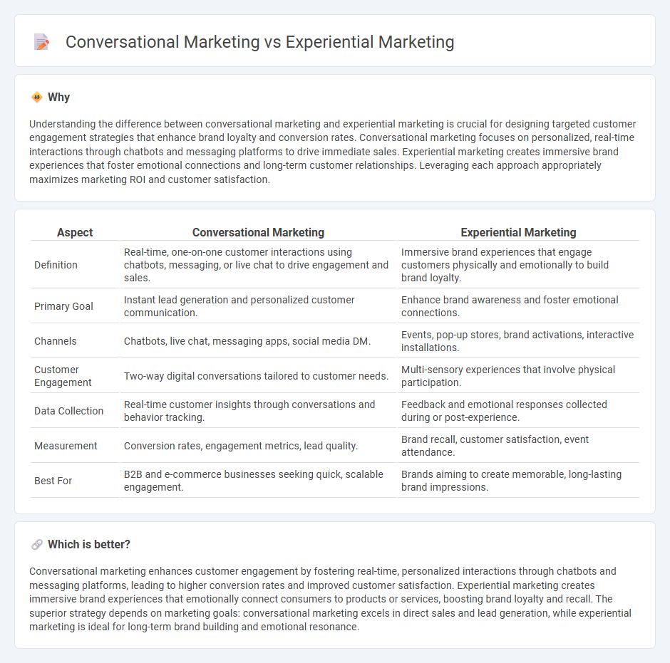 Conversational Marketing vs Experiential Marketing in Marketing