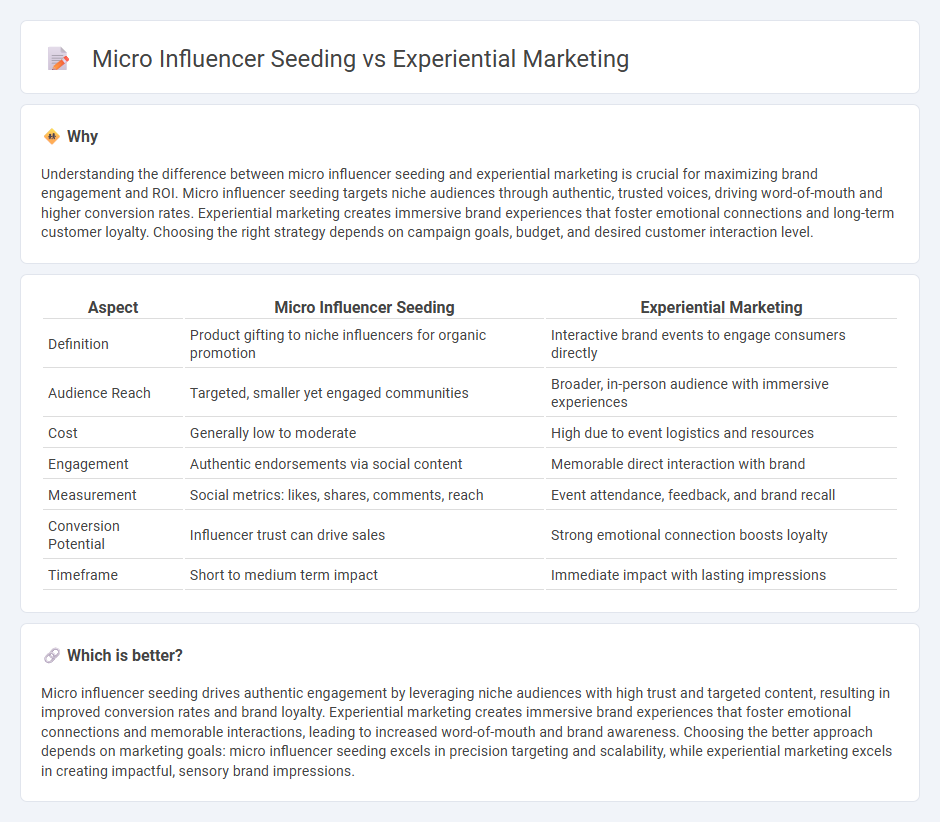 Micro Influencer Seeding vs Experiential Marketing in Sales