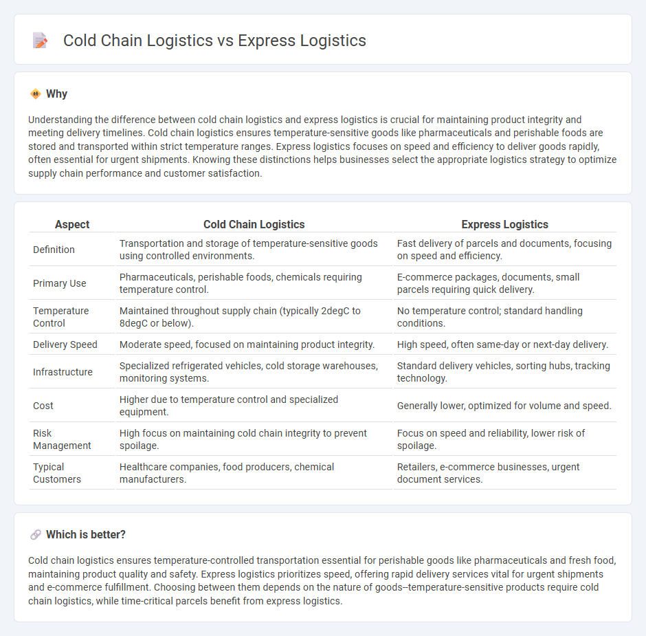 Cold Chain Logistics vs Express Logistics in Logistics