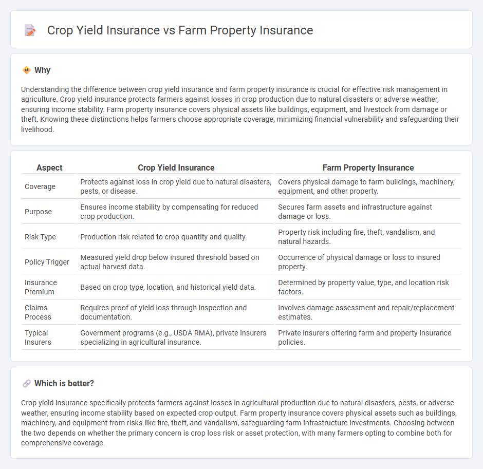 Crop Yield Insurance vs Farm Property Insurance in Insurance