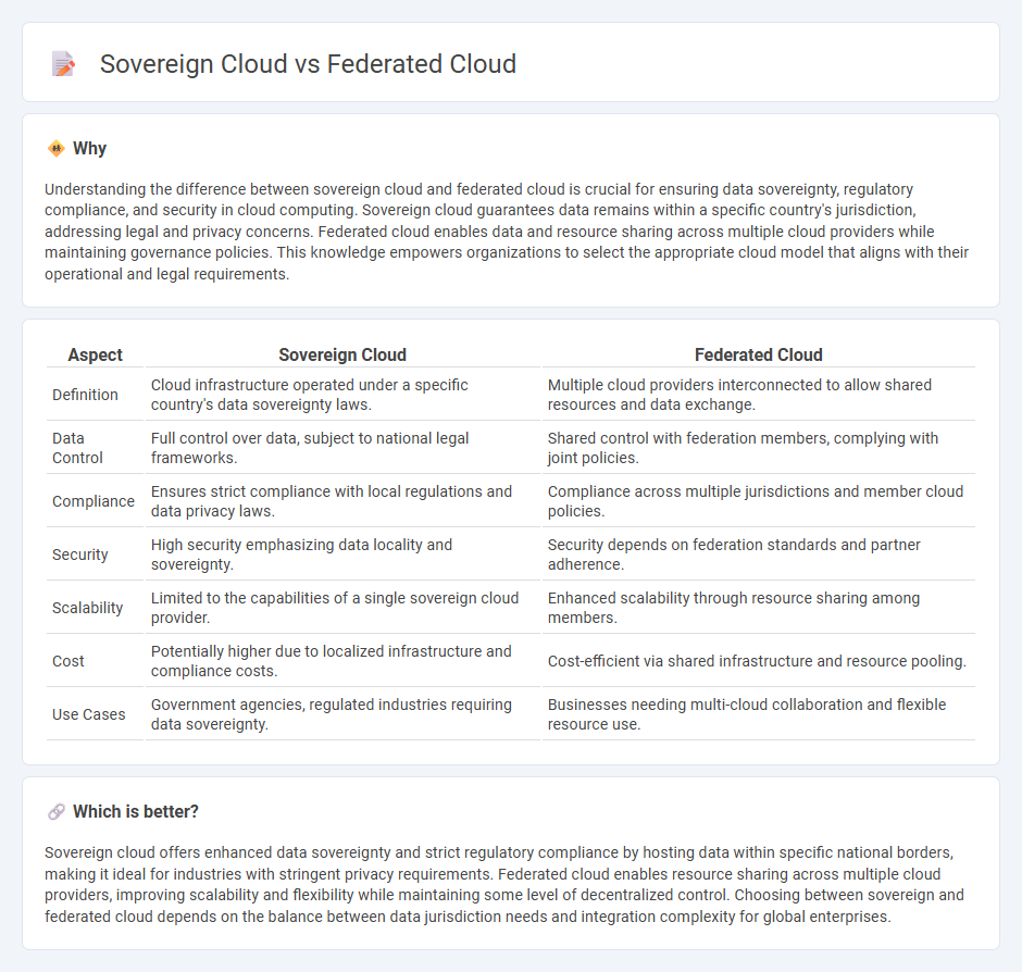 Sovereign Cloud vs Federated Cloud in Technology