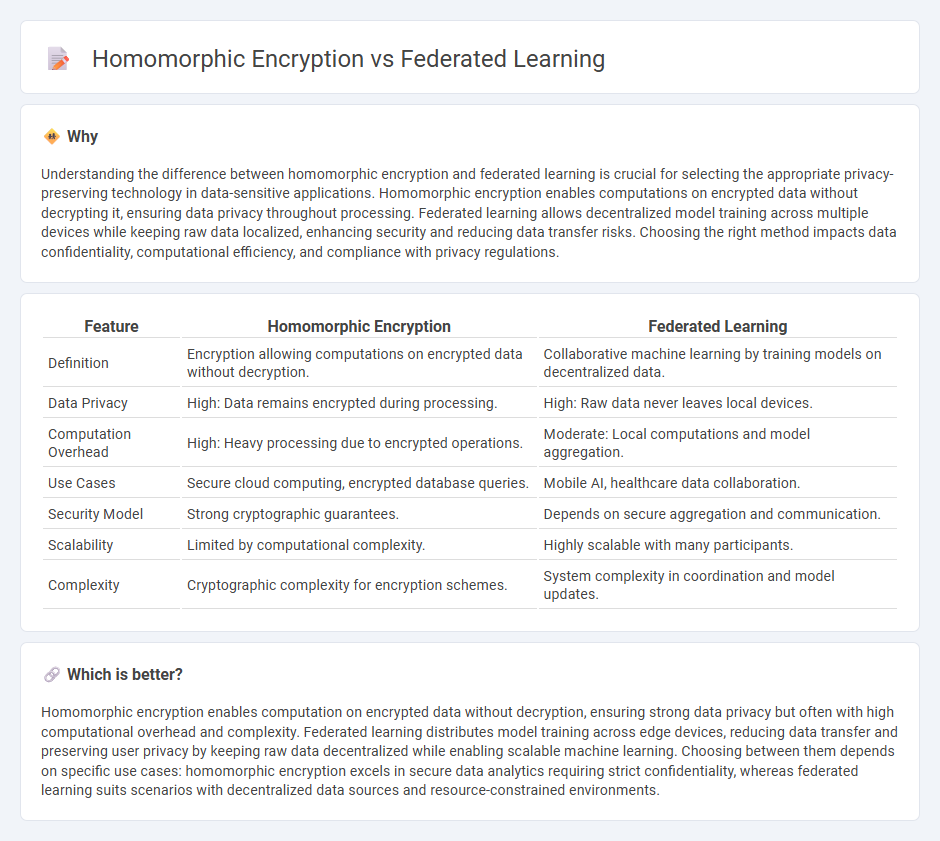 Homomorphic Encryption vs Federated Learning in Technology