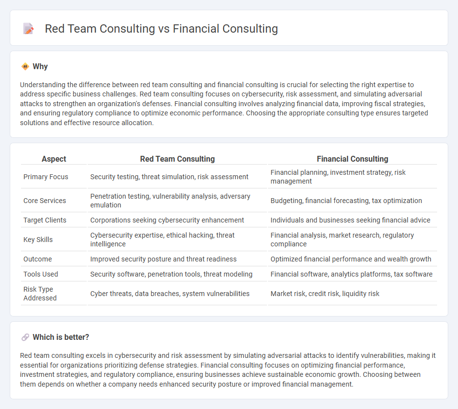 Red Team Consulting vs Financial Consulting in Consulting