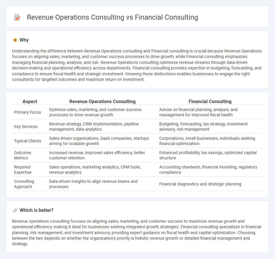 Revenue Operations Consulting vs Financial Consulting in Consulting