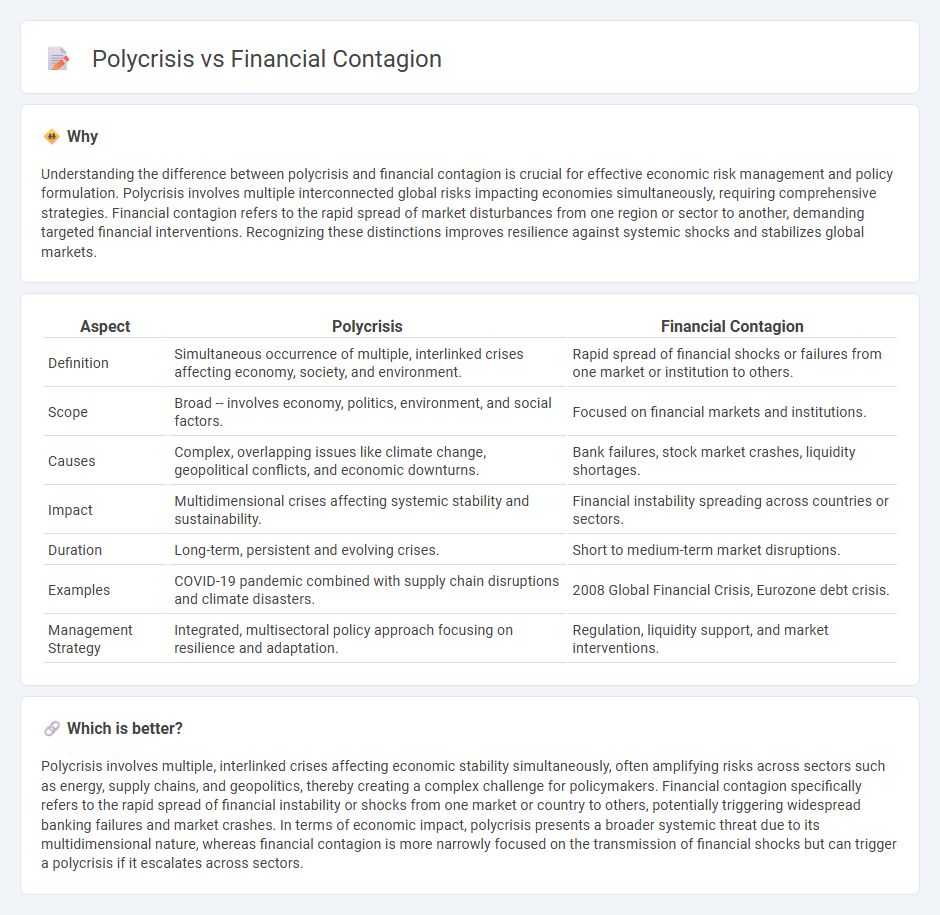 Polycrisis vs Financial Contagion in Economy