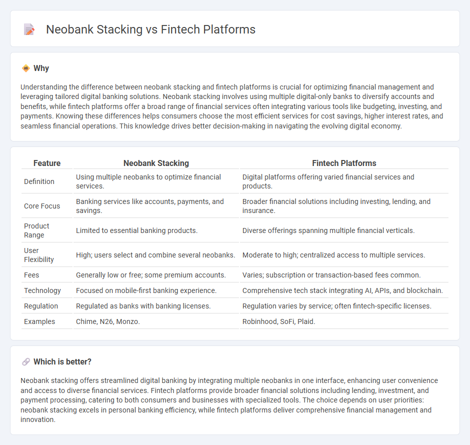 Neobank Stacking vs Fintech Platforms in Economy
