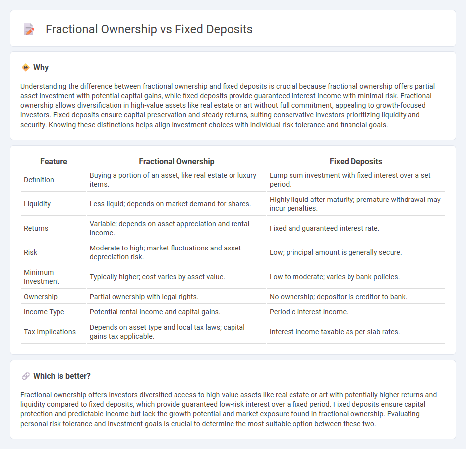 Fractional Ownership vs Fixed Deposits in Investment