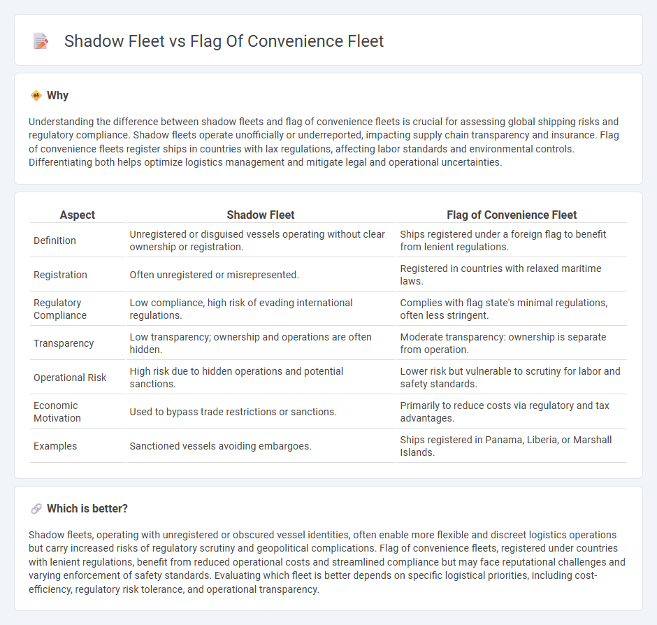 Shadow Fleet vs Flag Of Convenience Fleet in Logistics