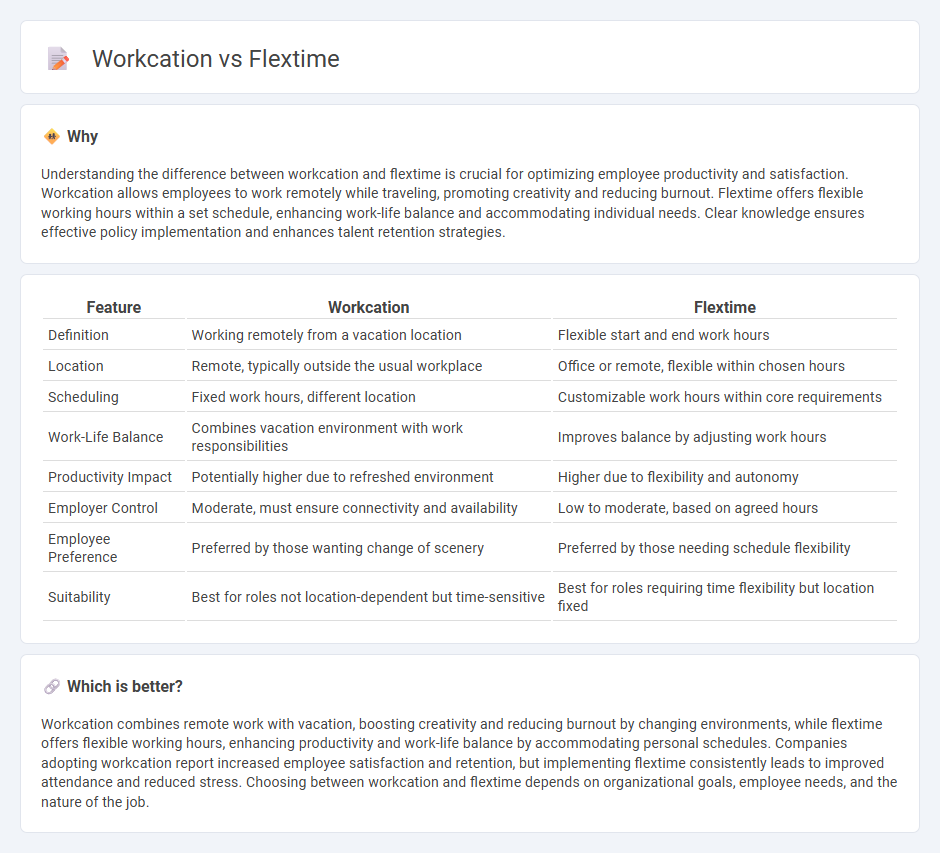 Workcation vs Flextime in Human Resources