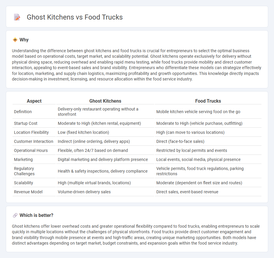 Ghost Kitchens vs Food Trucks in Entrepreneurship