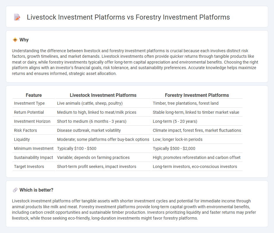 Livestock Investment Platforms vs Forestry Investment Platforms in Investment