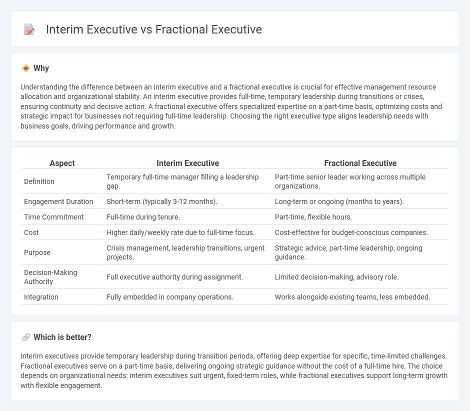 Interim Executive vs Fractional Executive in Management