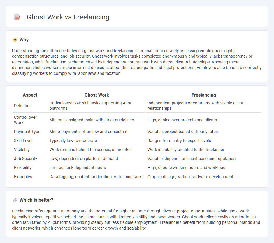 Ghost Work vs Freelancing in Employment
