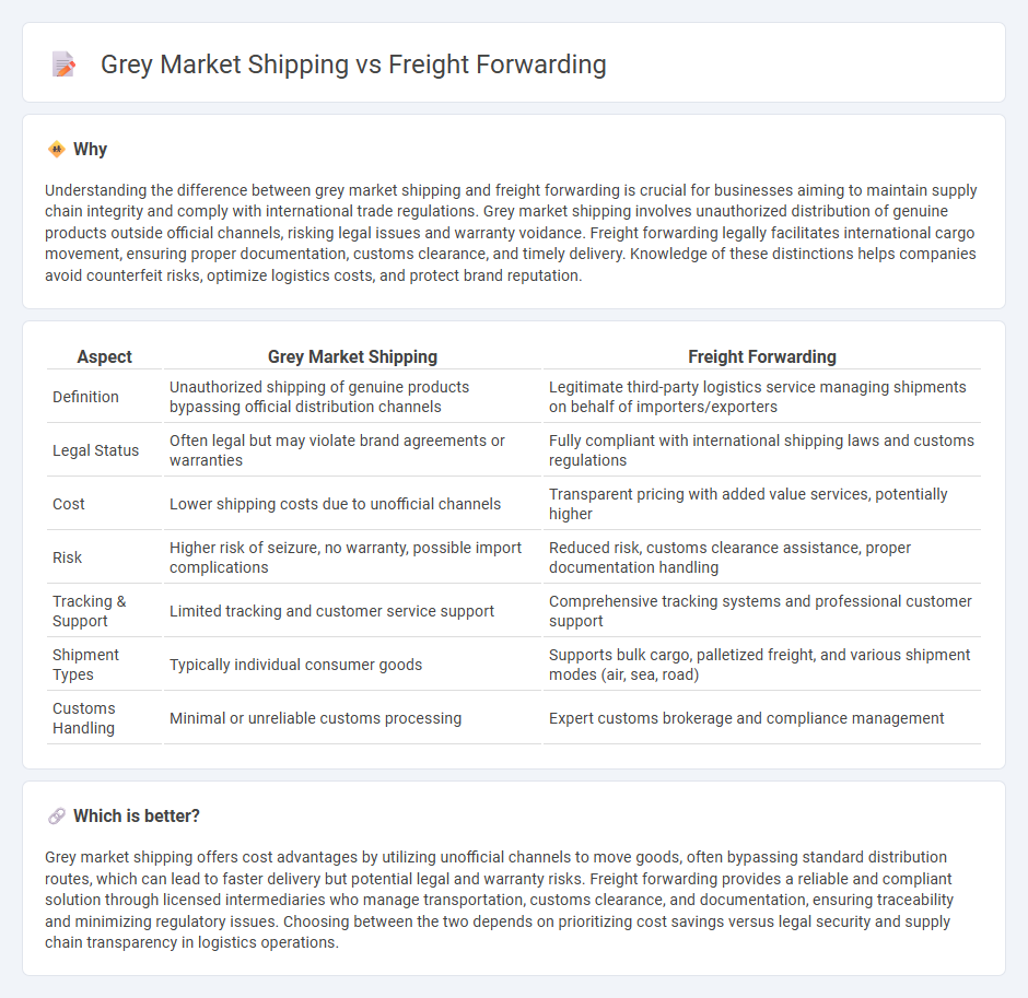 Grey Market Shipping vs Freight Forwarding in Logistics