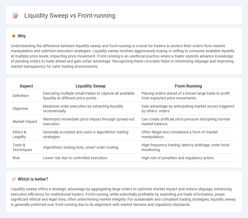 Liquidity Sweep vs Front-Running in Trading