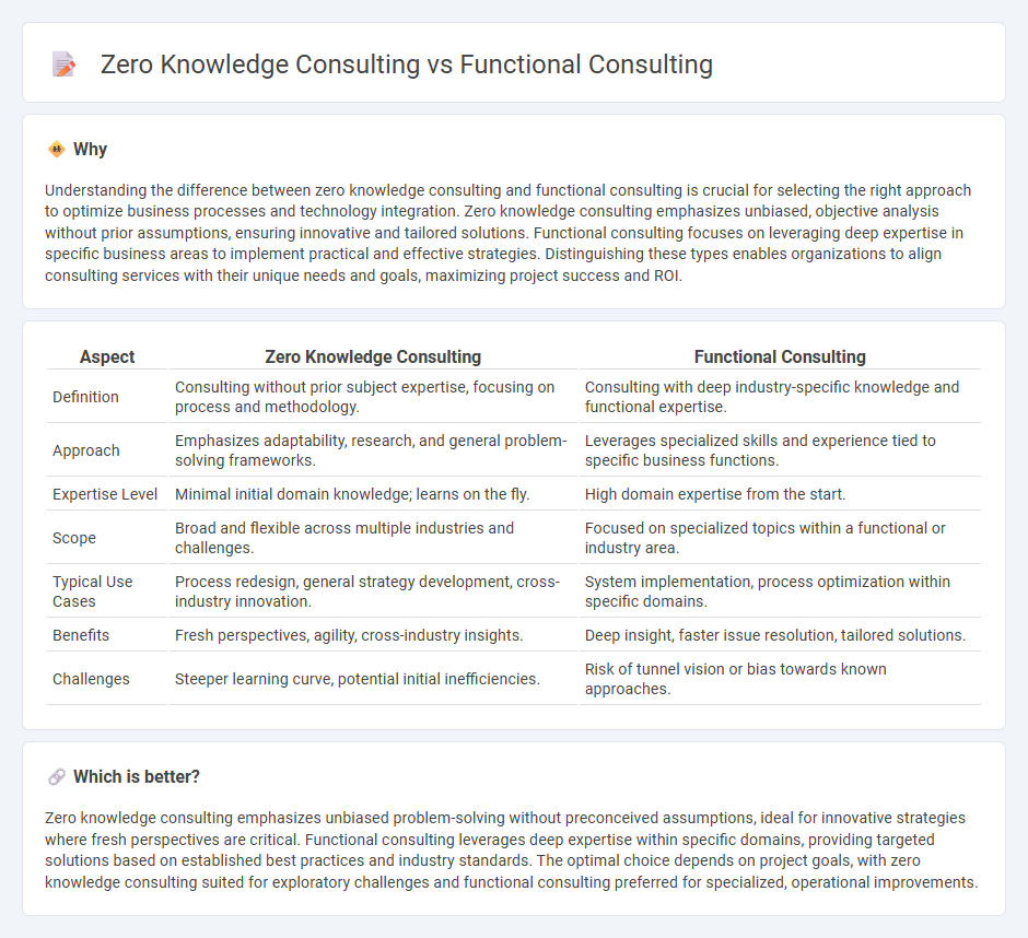 Zero Knowledge Consulting vs Functional Consulting in Consulting