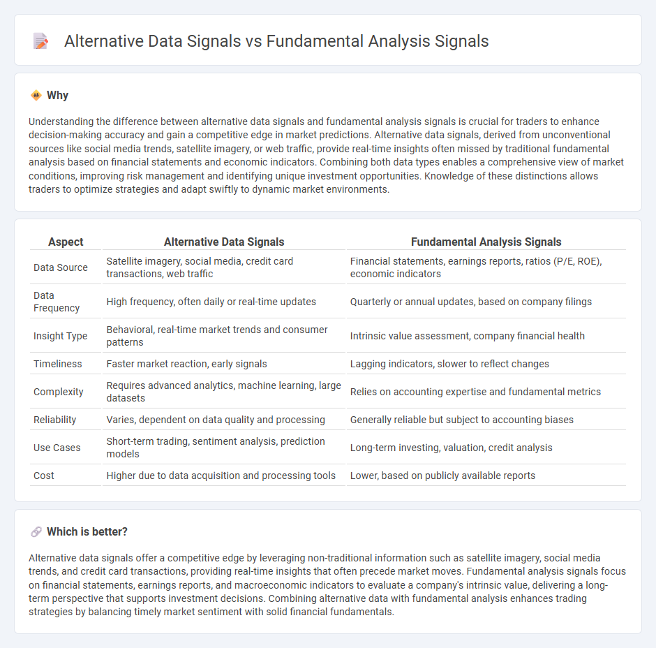 Alternative Data Signals vs Fundamental Analysis Signals in Trading