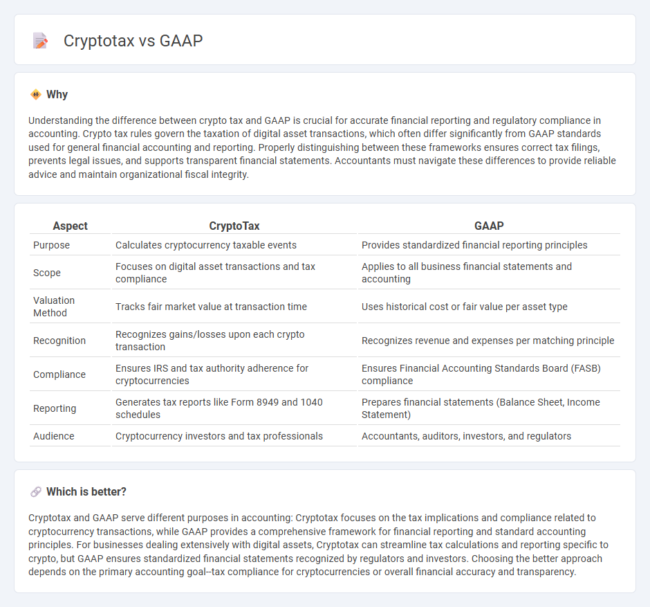Cryptotax vs Gaap in Accounting