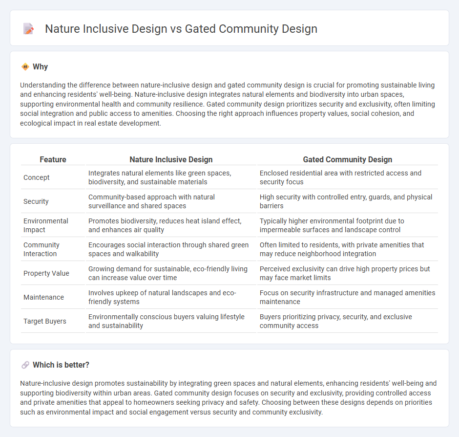 Nature Inclusive Design vs Gated Community Design in Real Estate