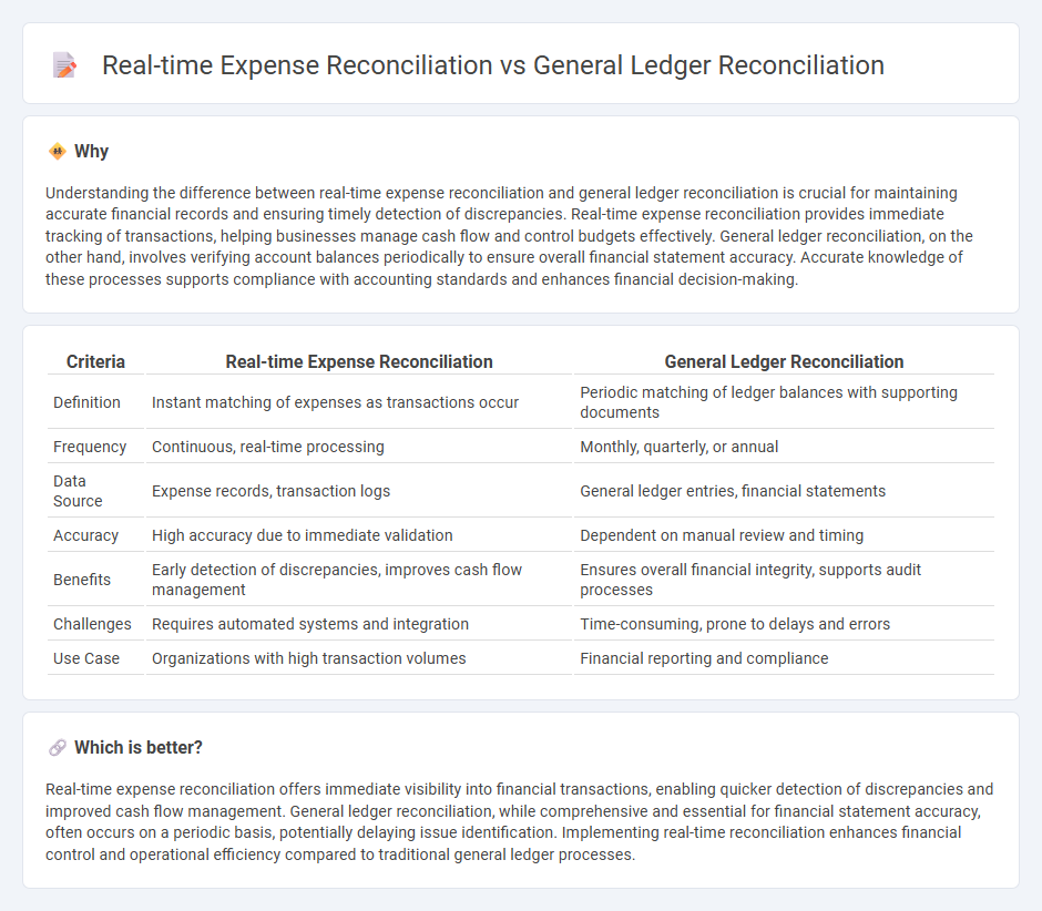 Real-Time Expense Reconciliation vs General Ledger Reconciliation in Accounting