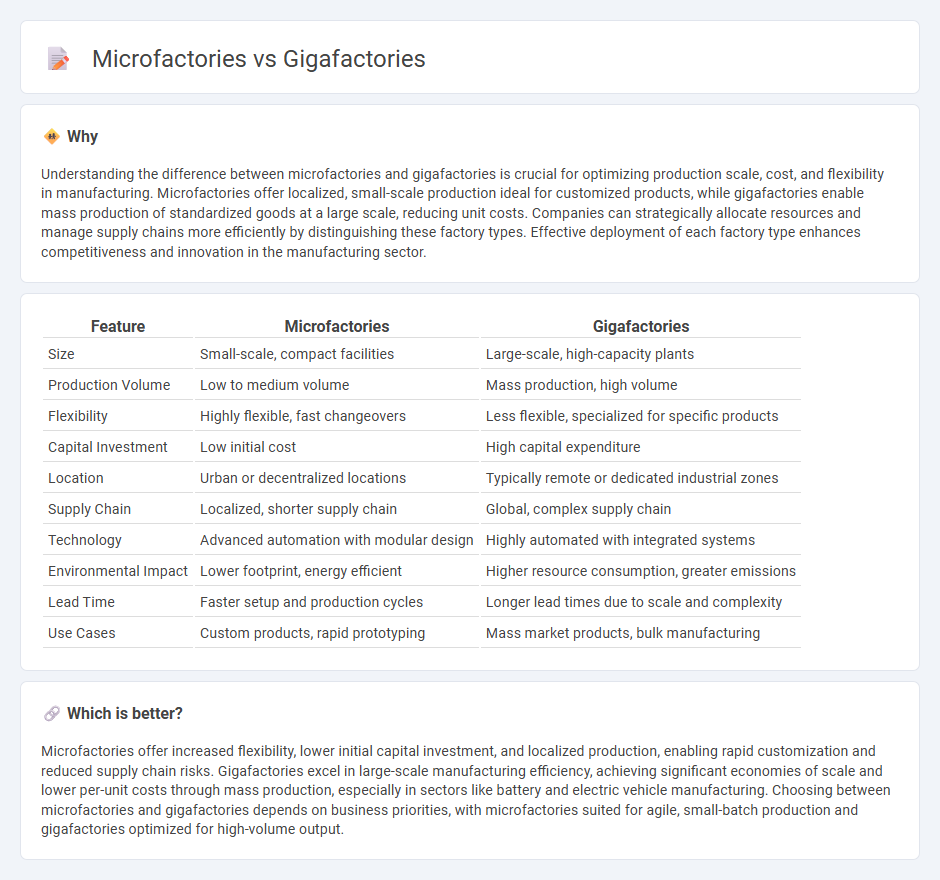 Microfactories vs Gigafactories in Manufacturing
