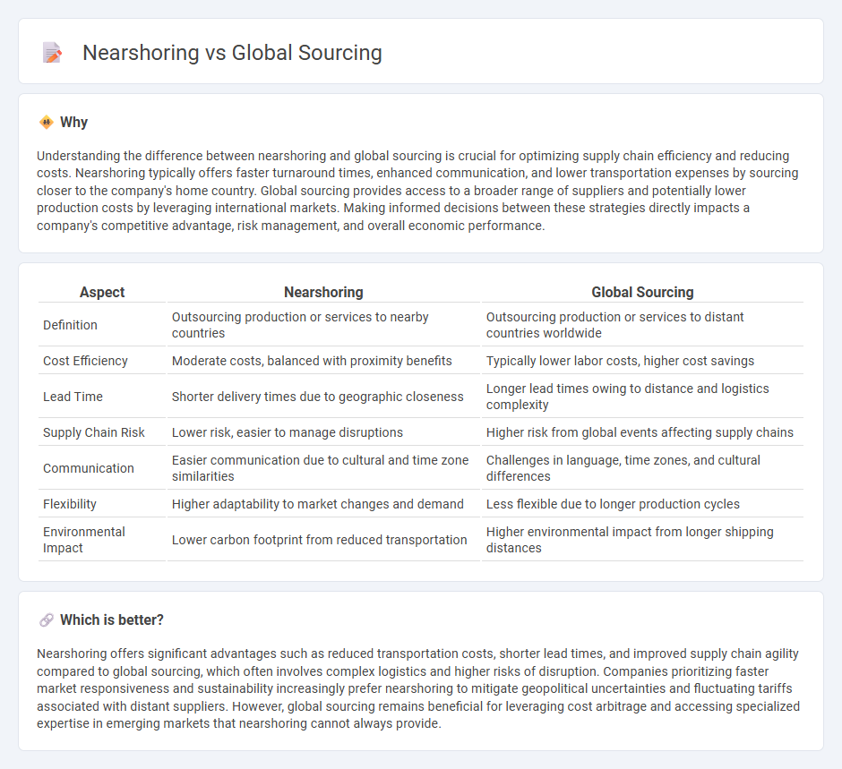 Nearshoring vs Global Sourcing in Economy