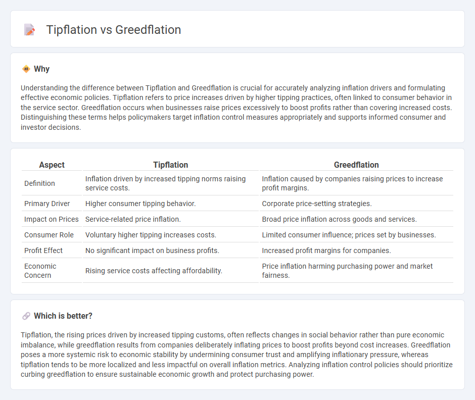 Tipflation vs Greedflation in Economy