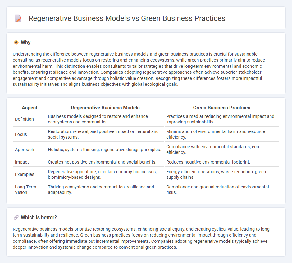 Regenerative Business Models vs Green Business Practices in Consulting