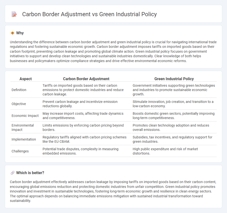 Carbon Border Adjustment vs Green Industrial Policy in Economy