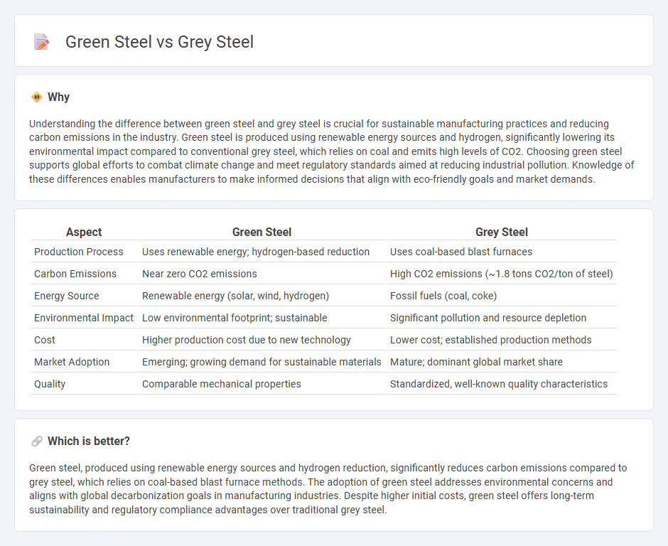Green Steel vs Grey Steel in Manufacturing