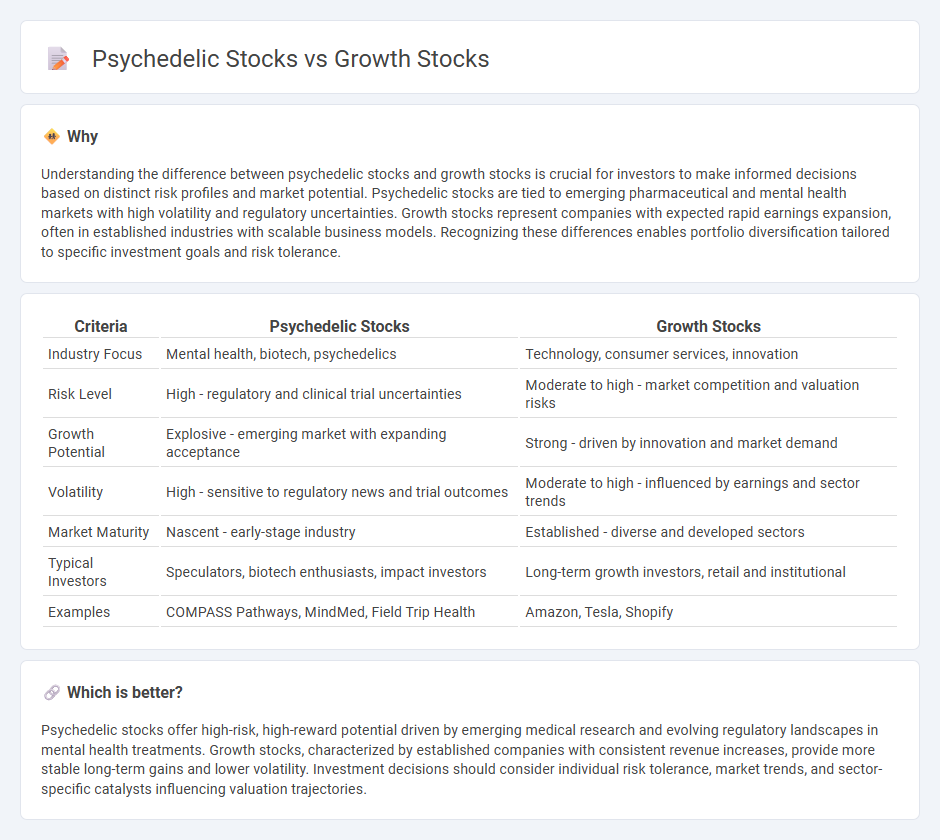 Psychedelic Stocks vs Growth Stocks in Investment