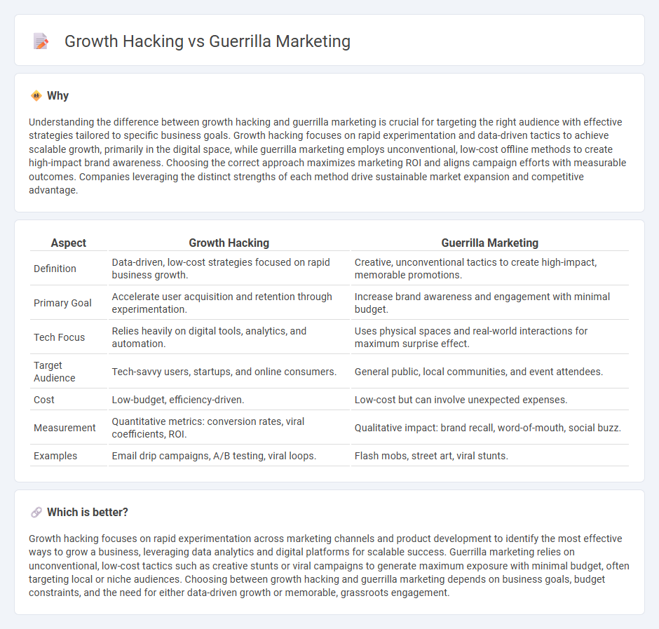 Growth Hacking vs Guerrilla Marketing in Marketing