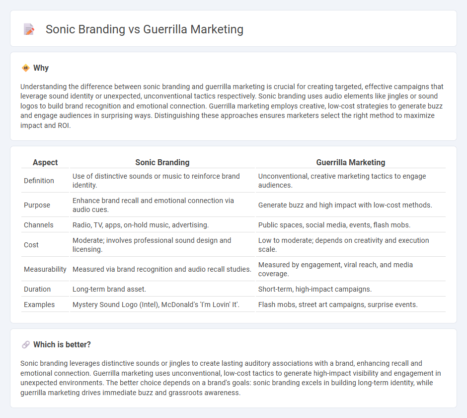 Sonic Branding vs Guerrilla Marketing in Marketing