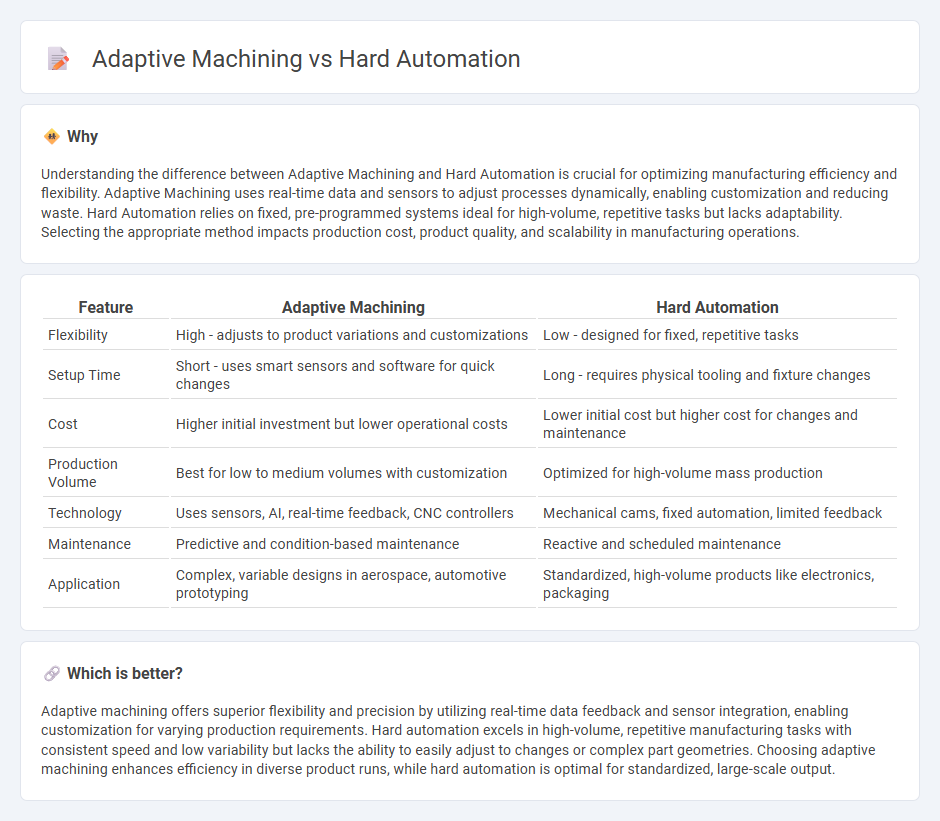 Adaptive Machining vs Hard Automation in Manufacturing