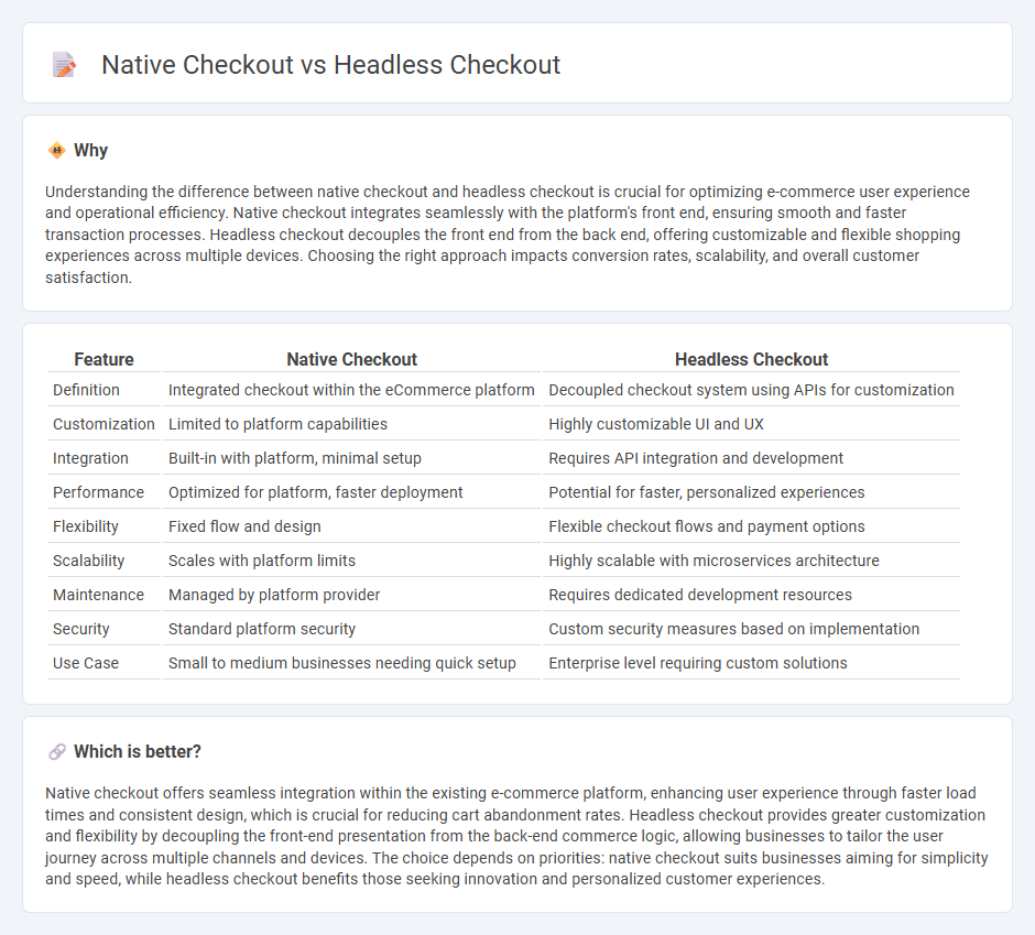 Native Checkout vs Headless Checkout in Commerce