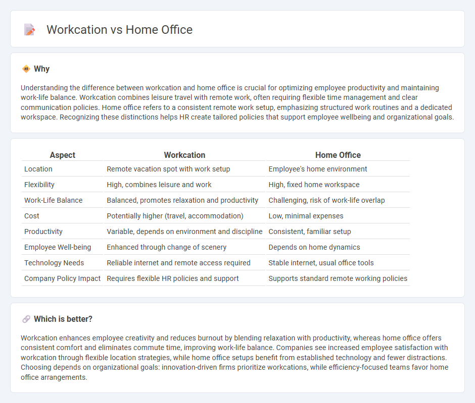 Workcation vs Home Office in Human Resources