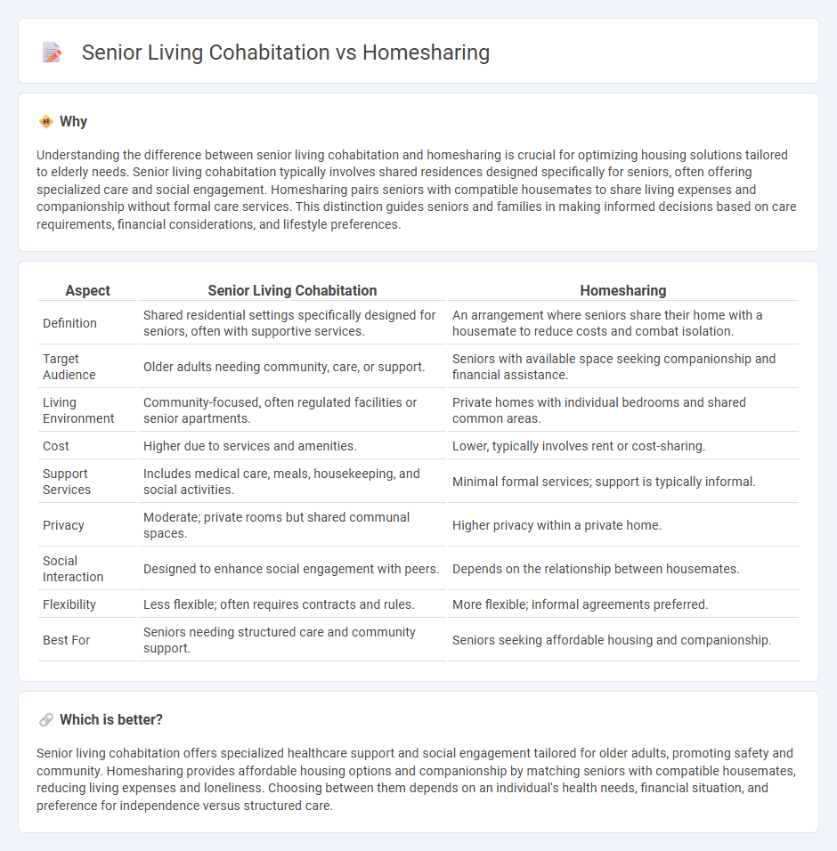 Senior Living Cohabitation vs Homesharing in Real Estate