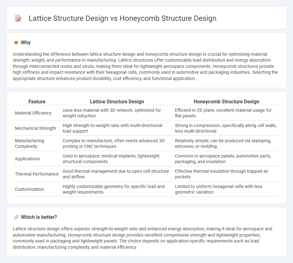 Lattice Structure Design vs Honeycomb Structure Design in Manufacturing