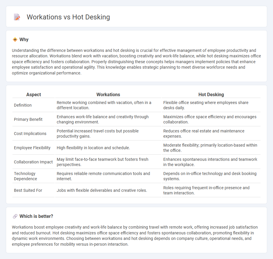 Workations vs Hot Desking in Management