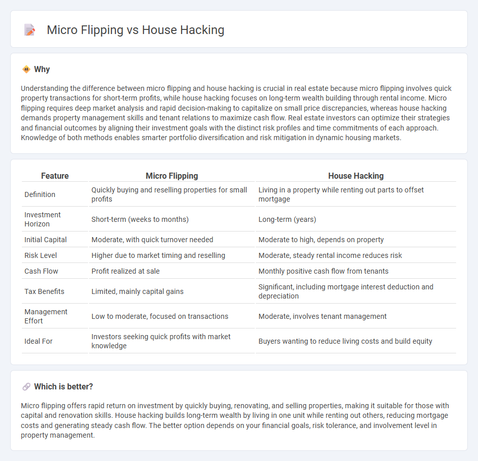 Micro Flipping vs House Hacking in Real Estate
