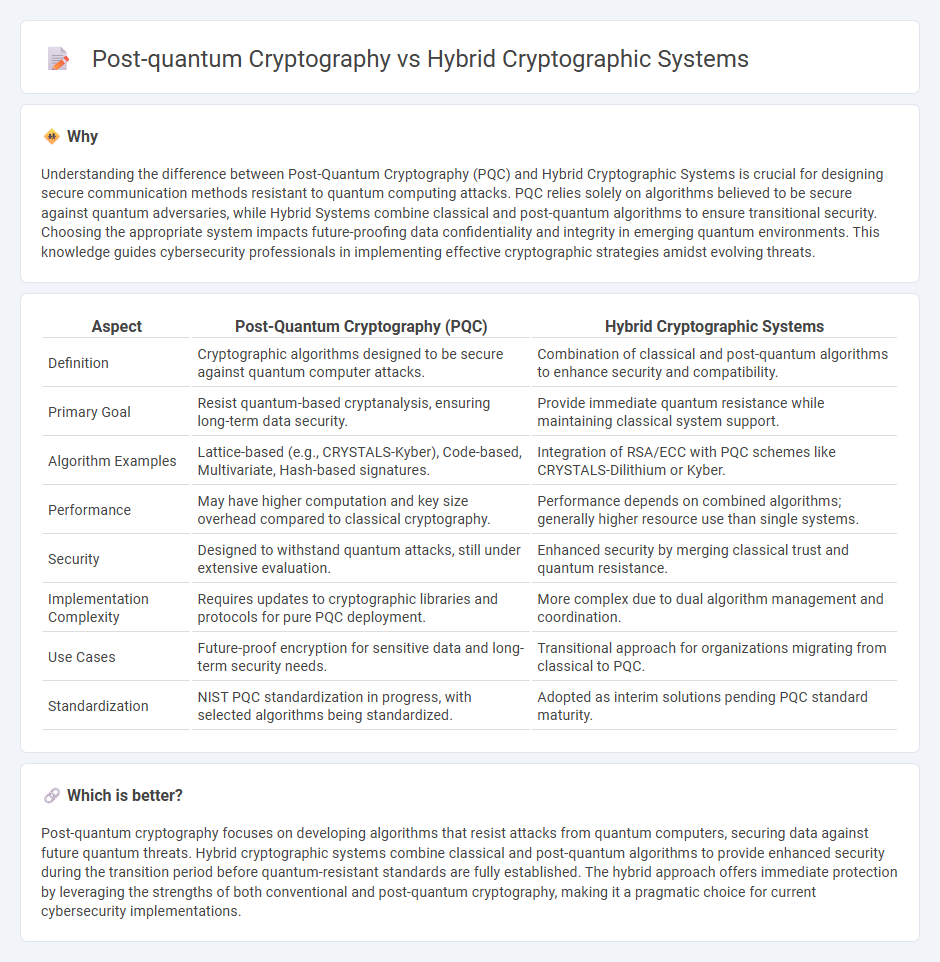 Post-Quantum Cryptography vs Hybrid Cryptographic Systems in Technology