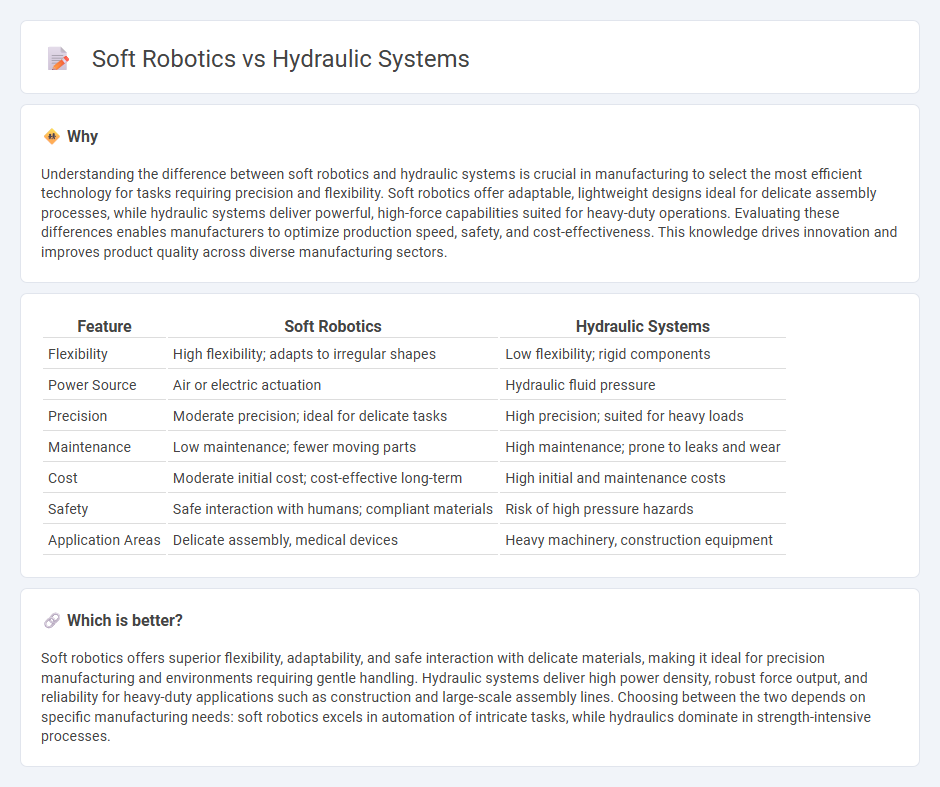 Soft Robotics vs Hydraulic Systems in Manufacturing