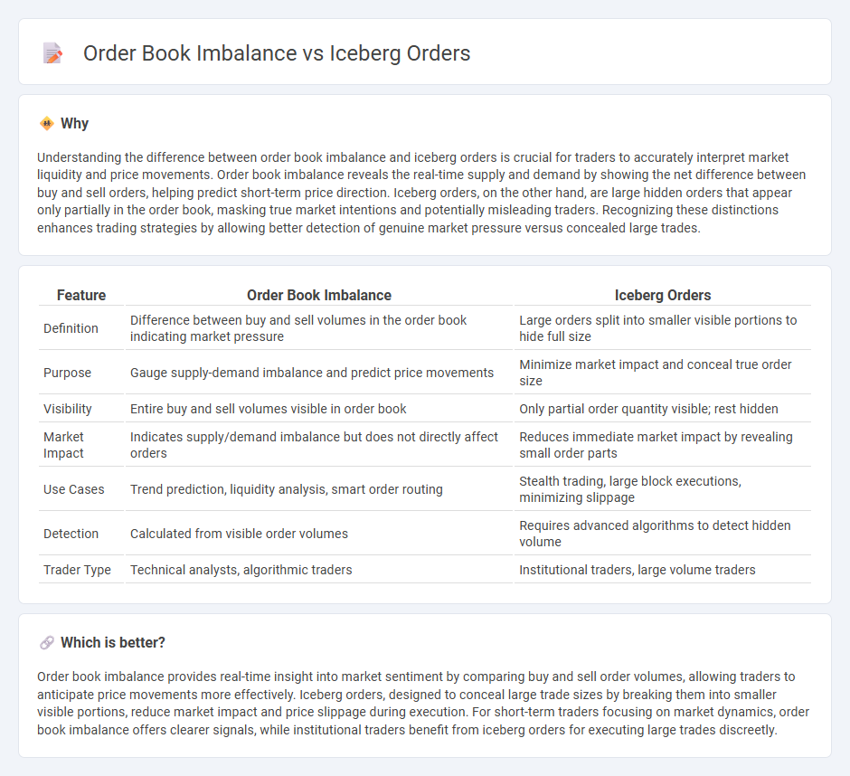 Order Book Imbalance vs Iceberg Orders in Trading