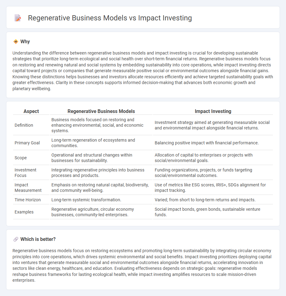 Regenerative Business Models vs Impact Investing in Consulting