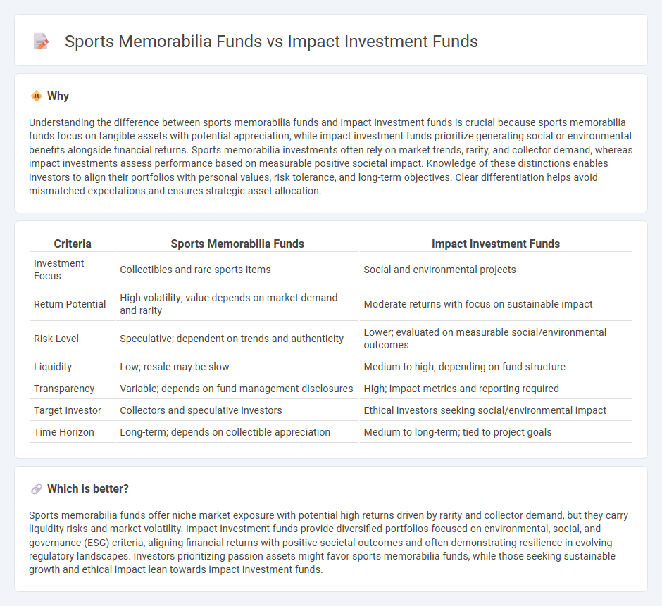 Sports Memorabilia Funds vs Impact Investment Funds in Investment