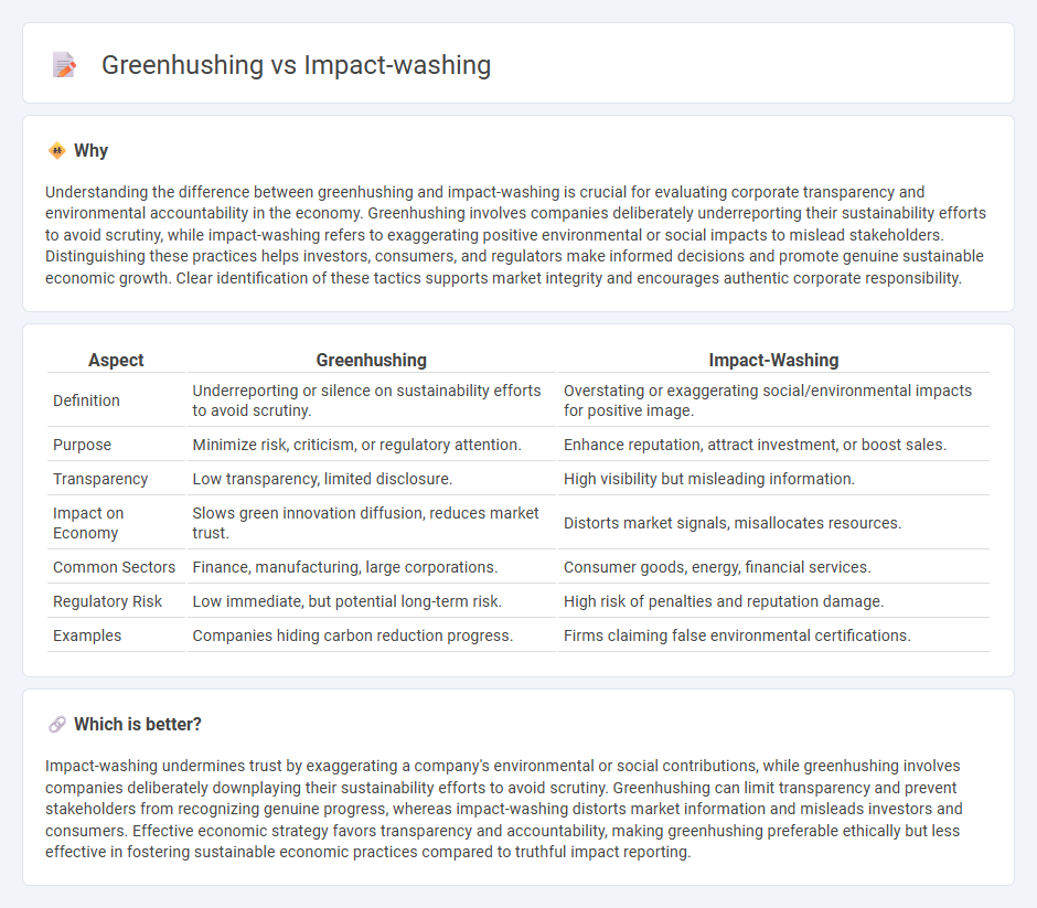 Greenhushing vs Impact-Washing in Economy