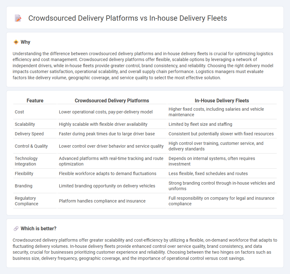 Crowdsourced Delivery Platforms vs In-House Delivery Fleets in Logistics