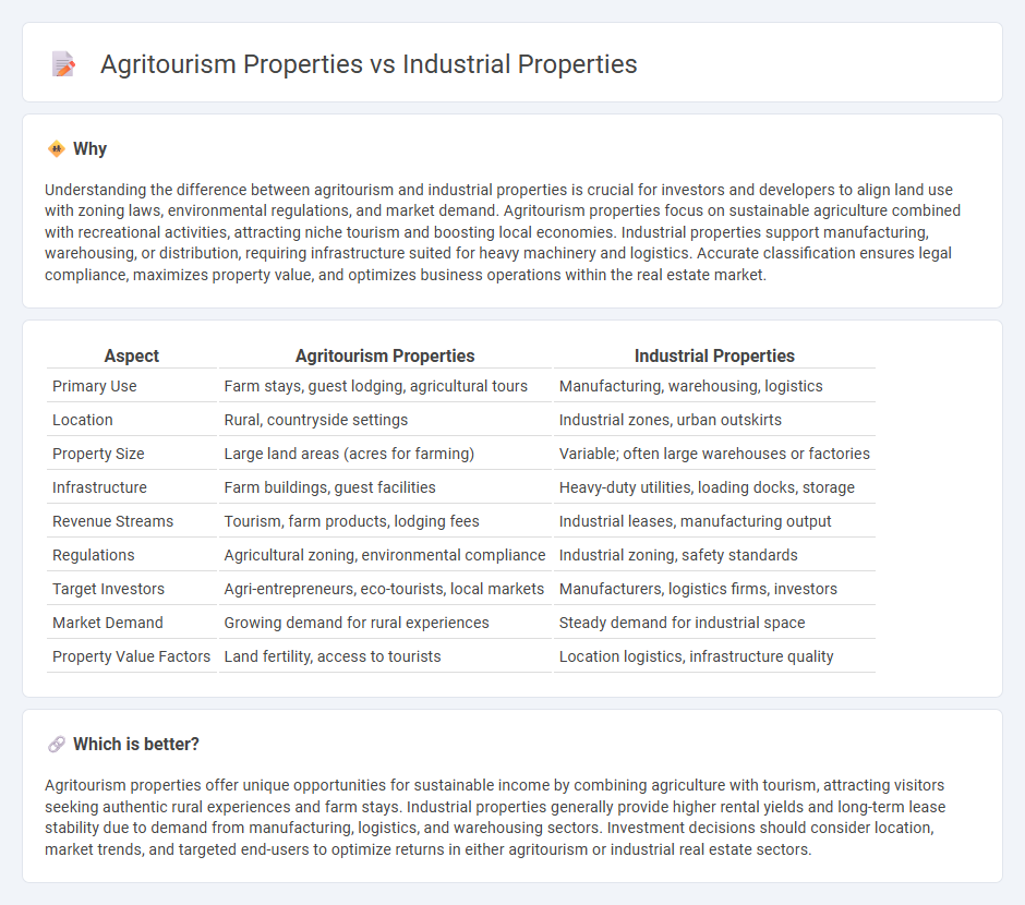 Agritourism Properties vs Industrial Properties in Real Estate